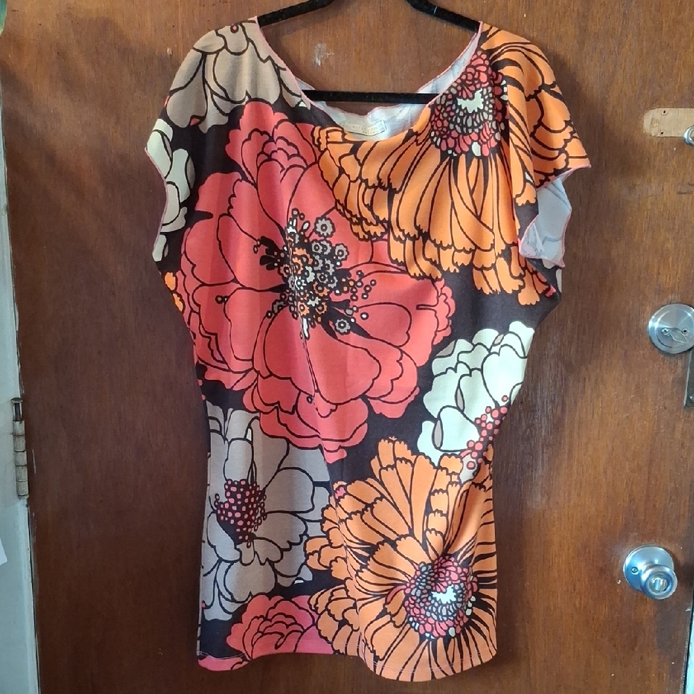 Bold Floral Women's Tunic Top